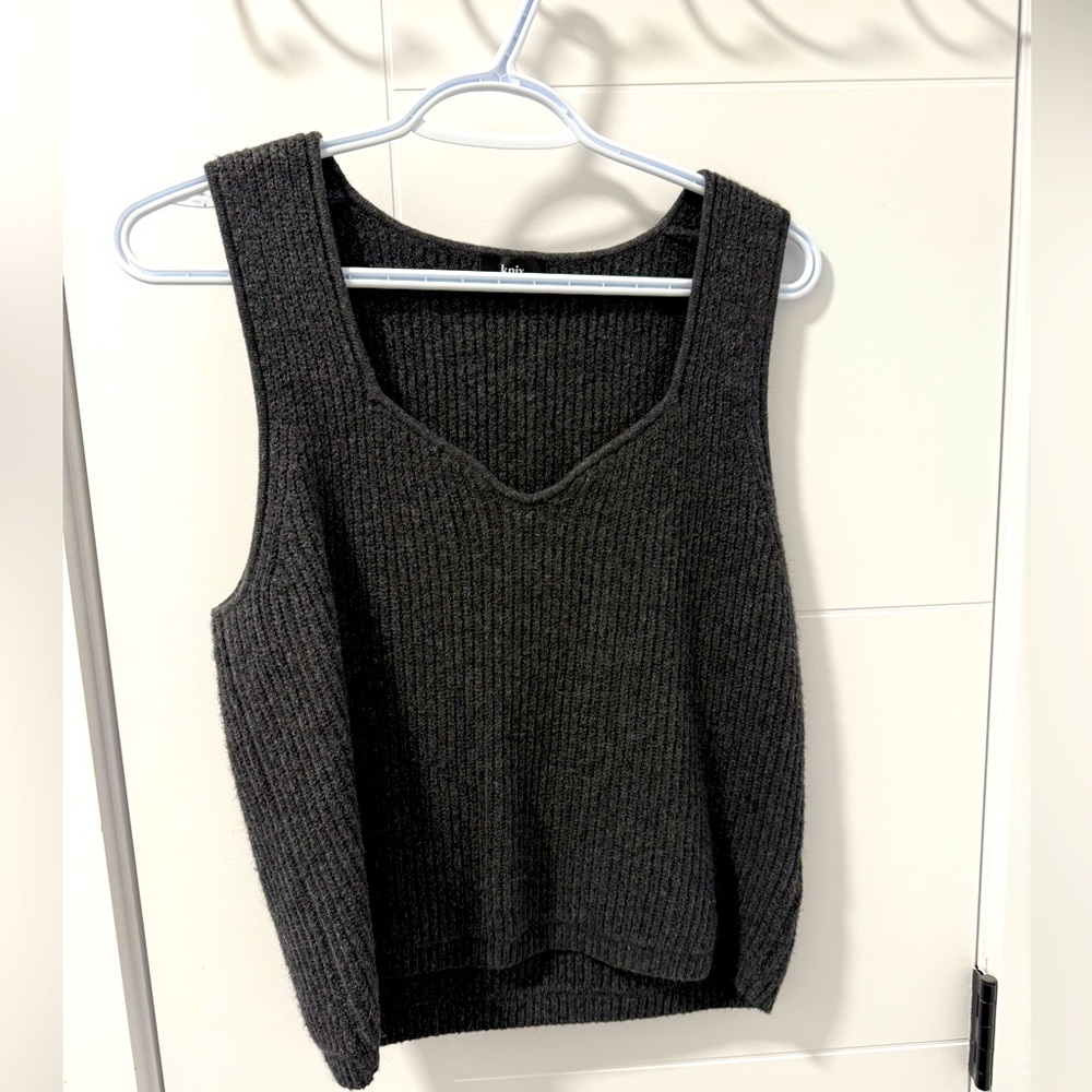 Knix Grey Knit Top